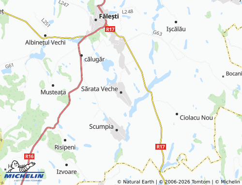 MICHELIN Sărata Veche map - ViaMichelin