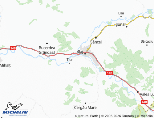 Mapa MICHELIN Izvoarele - ViaMichelin