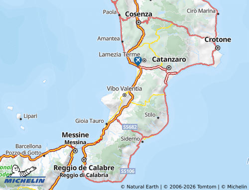 MICHELIN Vibo Valentia map - ViaMichelin