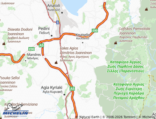 MICHELIN Serviana map - ViaMichelin