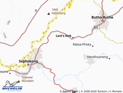 MICHELIN Lithabaneng map - ViaMichelin