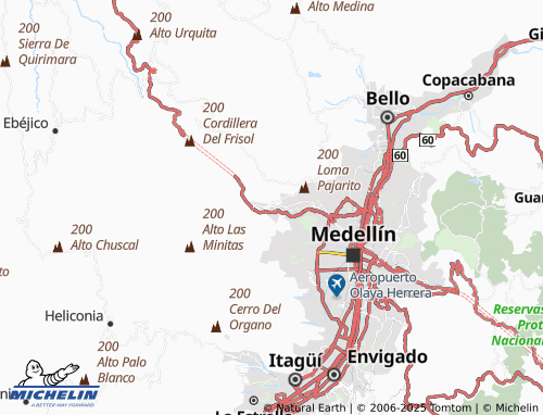 MICHELIN Cabecera Urbana San Cristóbal map - ViaMichelin