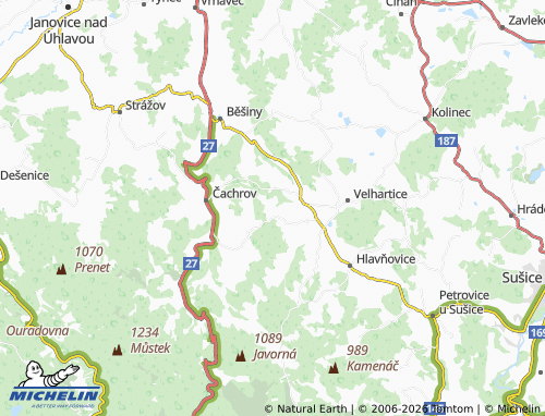 Mappa MICHELIN Braníčkov - ViaMichelin