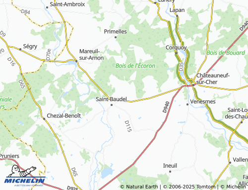 Mappa MICHELIN Colombe - ViaMichelin