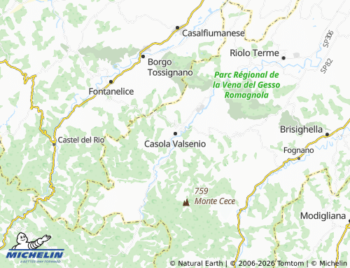 Mappa MICHELIN Casola Valsenio - ViaMichelin