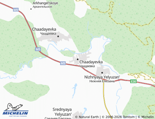 MICHELIN-Landkarte Chaadayevka - ViaMichelin