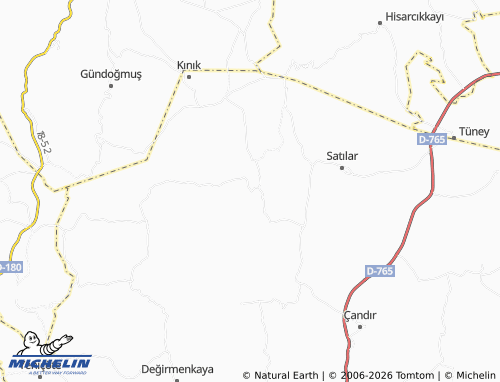 MICHELIN Yüzbey map - ViaMichelin
