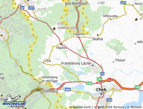 Mapa MICHELIN Poustka - ViaMichelin