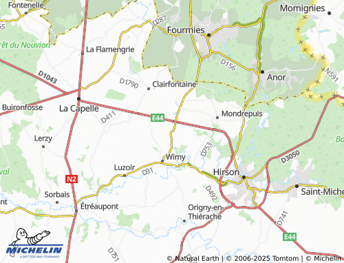 Carte MICHELIN Rue-des-Marais - ViaMichelin