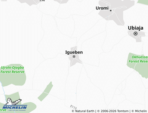 Carte MICHELIN Igueben - ViaMichelin