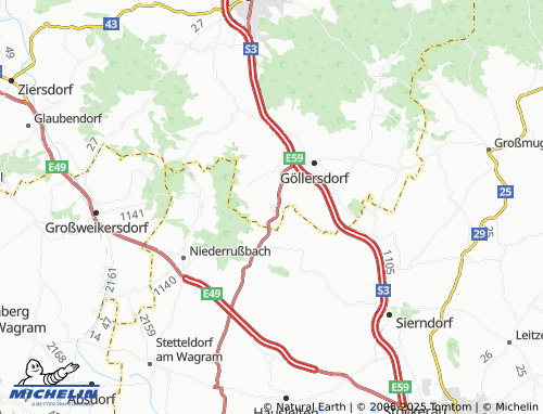 Mappa MICHELIN Oberparschenbrunn - ViaMichelin
