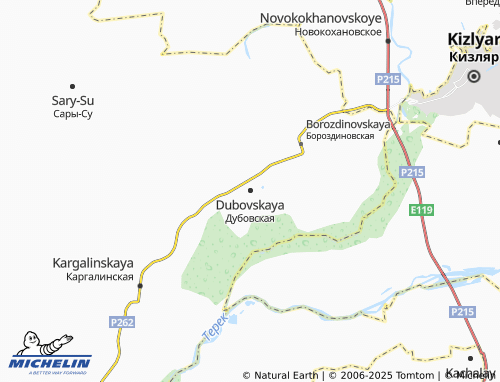 MICHELIN Dubovskaya map - ViaMichelin