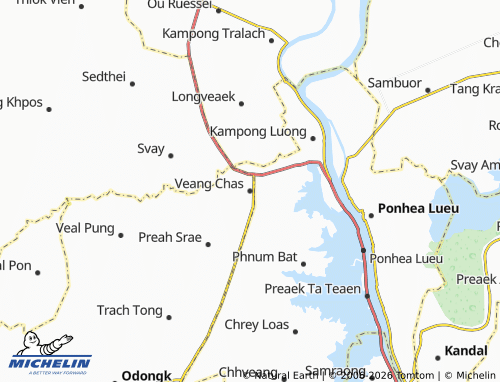 Mapa MICHELIN Veang Chas - ViaMichelin