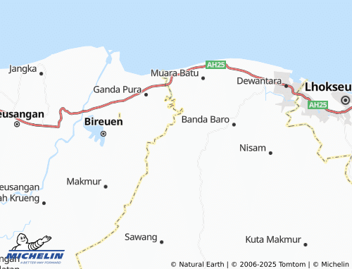 MICHELIN Lhok Kuyun map - ViaMichelin