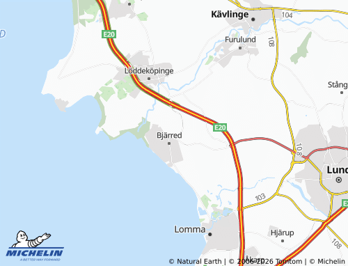 Mapa MICHELIN Borgeby - ViaMichelin