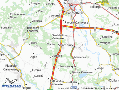 Mapa MICHELIN Scarmagno - ViaMichelin