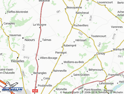 Mappa MICHELIN Rubempré - ViaMichelin