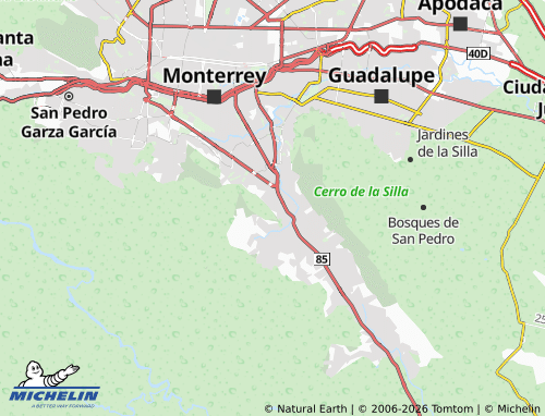 MICHELIN Lomas de Satélte map - ViaMichelin