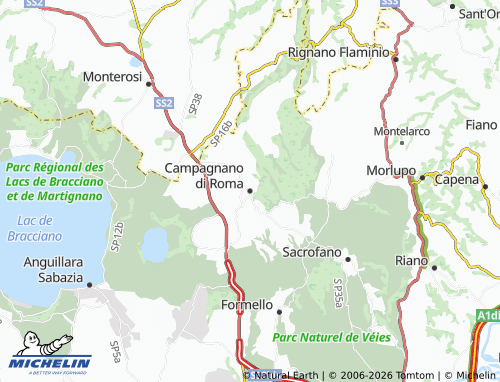 Carte MICHELIN Campagnano di Roma - ViaMichelin