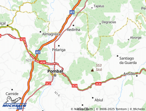 Carte MICHELIN Barroca - ViaMichelin