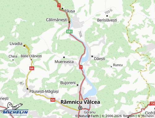 MICHELIN Malu Vârtop map - ViaMichelin