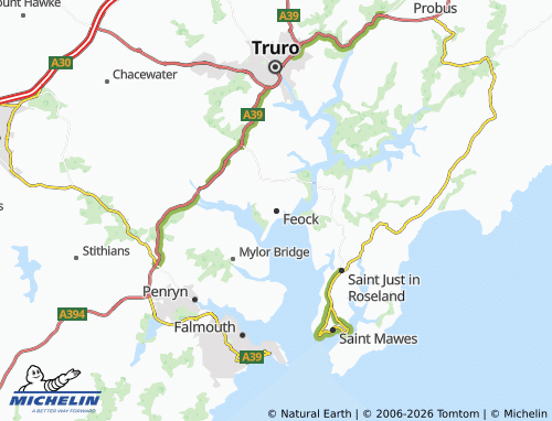 MICHELIN Feock map - ViaMichelin