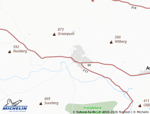 MICHELIN-Landkarte Robertson - ViaMichelin