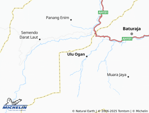 Carte MICHELIN Ulak Lebar - ViaMichelin