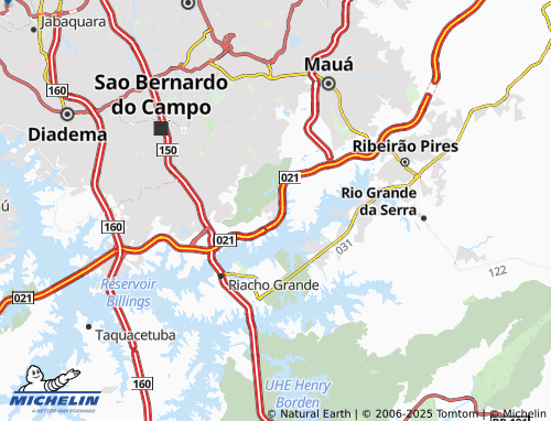 MICHELIN Jardim Riviera map - ViaMichelin