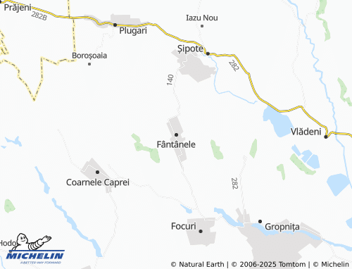 MICHELIN Fântânele map - ViaMichelin