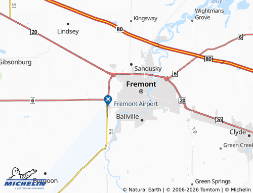 Mappa MICHELIN Stony Prairie - ViaMichelin