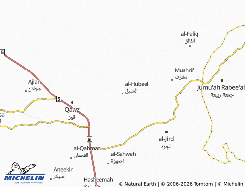 Carte MICHELIN al-Hubeel - ViaMichelin