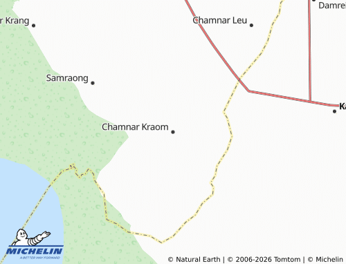 MICHELIN Chamnar Kraom map - ViaMichelin