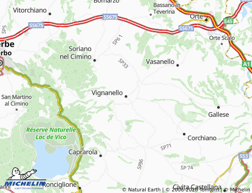 Mappa MICHELIN Vignanello - ViaMichelin