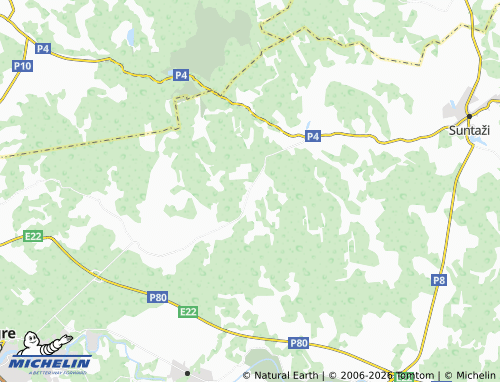 Mapa MICHELIN Glāznieki - ViaMichelin