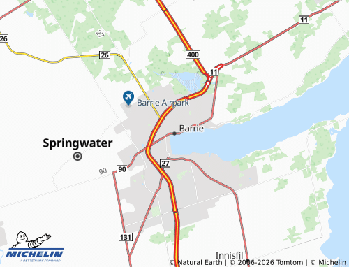 Mapa MICHELIN Barrie - ViaMichelin