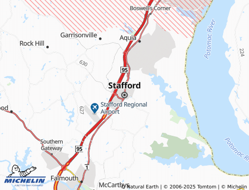 MICHELIN Stafford map - ViaMichelin