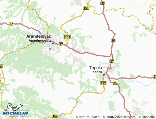 Mapa MICHELIN Banja - ViaMichelin