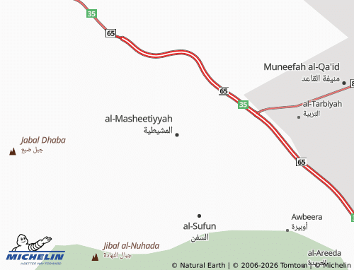 MICHELIN-Landkarte al-Masheetiyyah - ViaMichelin