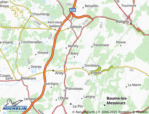 MICHELIN-Landkarte Bréry - ViaMichelin