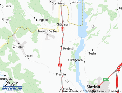 Carte MICHELIN Strejești - ViaMichelin