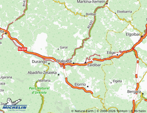 MICHELIN Elizondo map - ViaMichelin