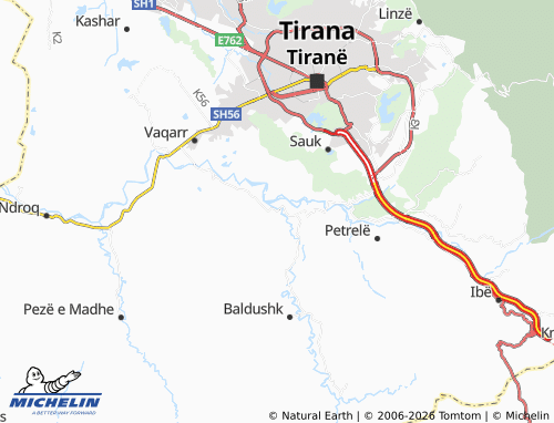 Mapa MICHELIN Arbanë - ViaMichelin