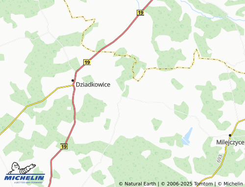 MICHELIN Hornowo map - ViaMichelin