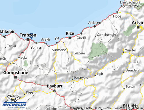 MICHELIN İkizdere map - ViaMichelin