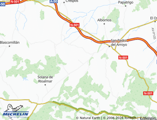 MICHELIN Brabos map - ViaMichelin