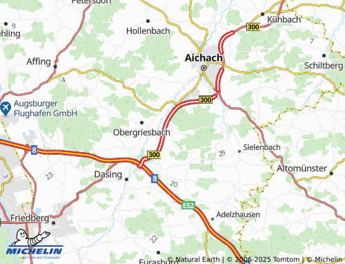 MICHELIN Gallenbach map - ViaMichelin