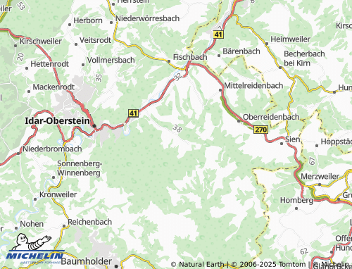 Kaart MICHELIN Mittelbollenbach - ViaMichelin