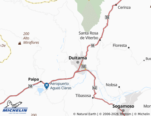 Mappa MICHELIN Colombia - ViaMichelin