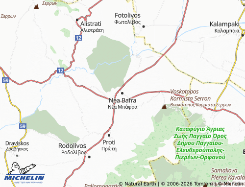 Carte MICHELIN Nea Bafra - ViaMichelin